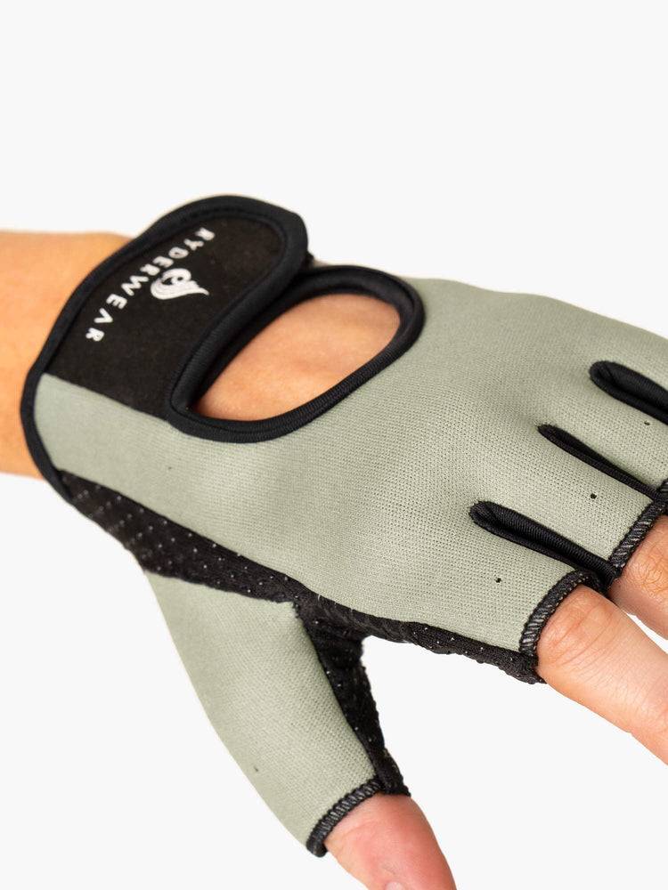 Ryderwear Men Gloves Lifting Men's Gloves Sage | CA2545GL