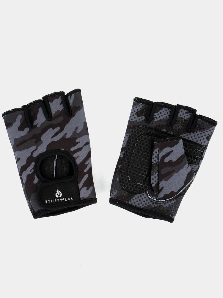 Ryderwear Men Gloves Lifting Men's Gloves Black Camo | CA2546FM