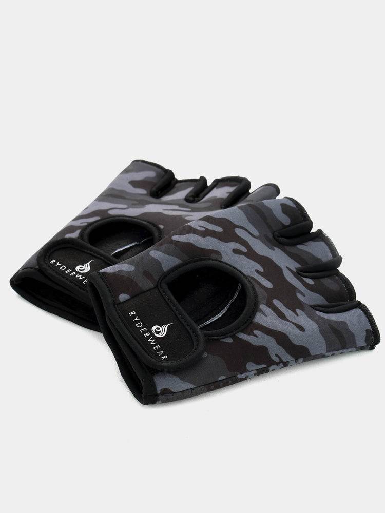 Ryderwear Men Gloves Lifting Men\'s Gloves Black Camo | CA2546FM