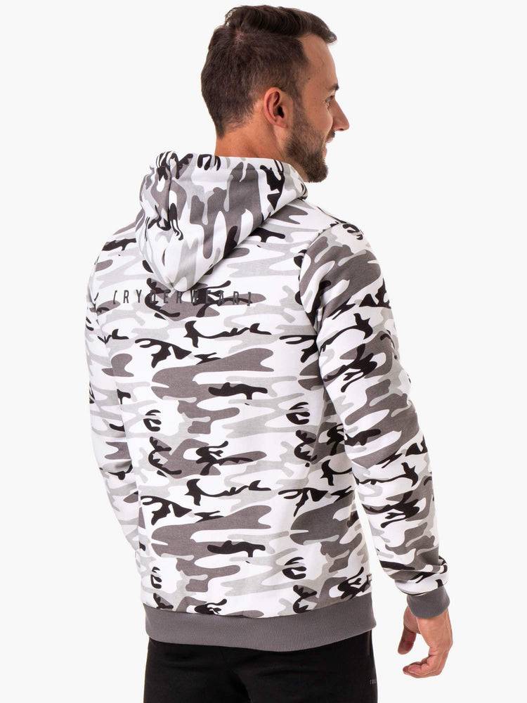 Ryderwear Men Hoodie Camo Tech Pullover Men's Hoodie Snow Camo | CA2695GL