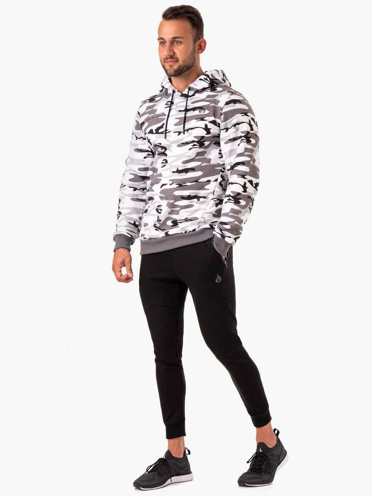 Ryderwear Men Hoodie Camo Tech Pullover Men's Hoodie Snow Camo | CA2695GL