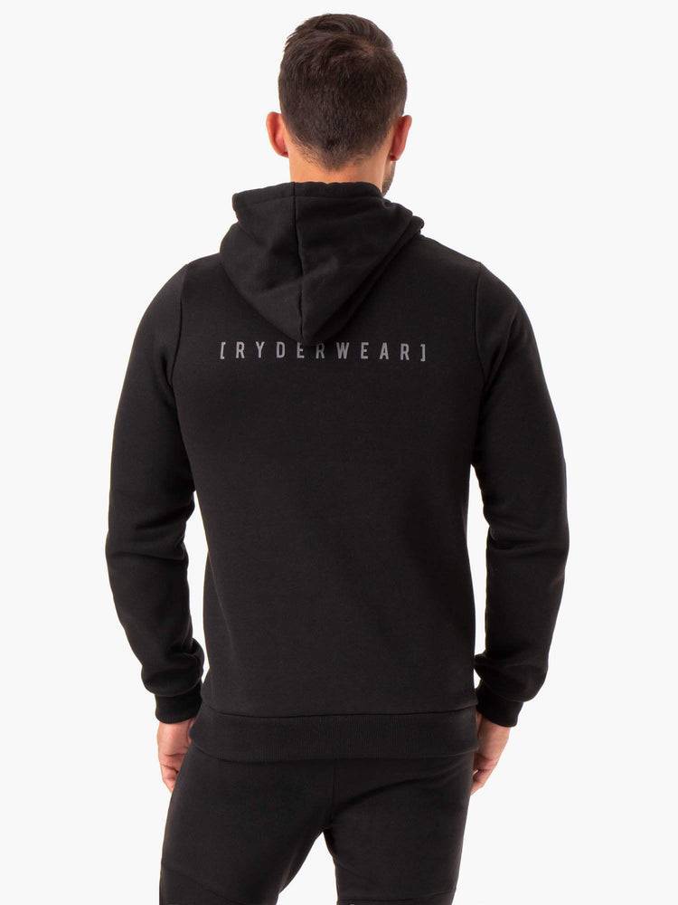 Ryderwear Men Hoodie Camo Tech Pullover Men's Hoodie Black | CA2697DN