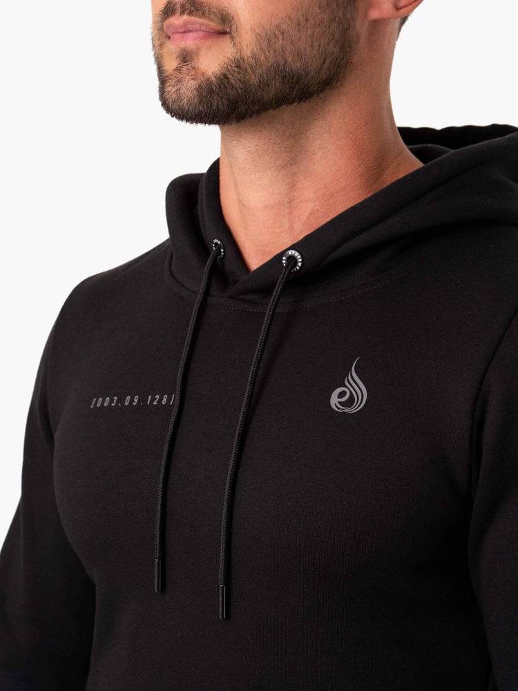 Ryderwear Men Hoodie Camo Tech Pullover Men's Hoodie Black | CA2697DN