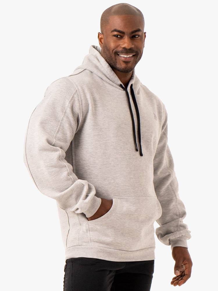 Ryderwear Men Hoodie Force Pullover Men's Hoodie Grey Marl | CA2688XF