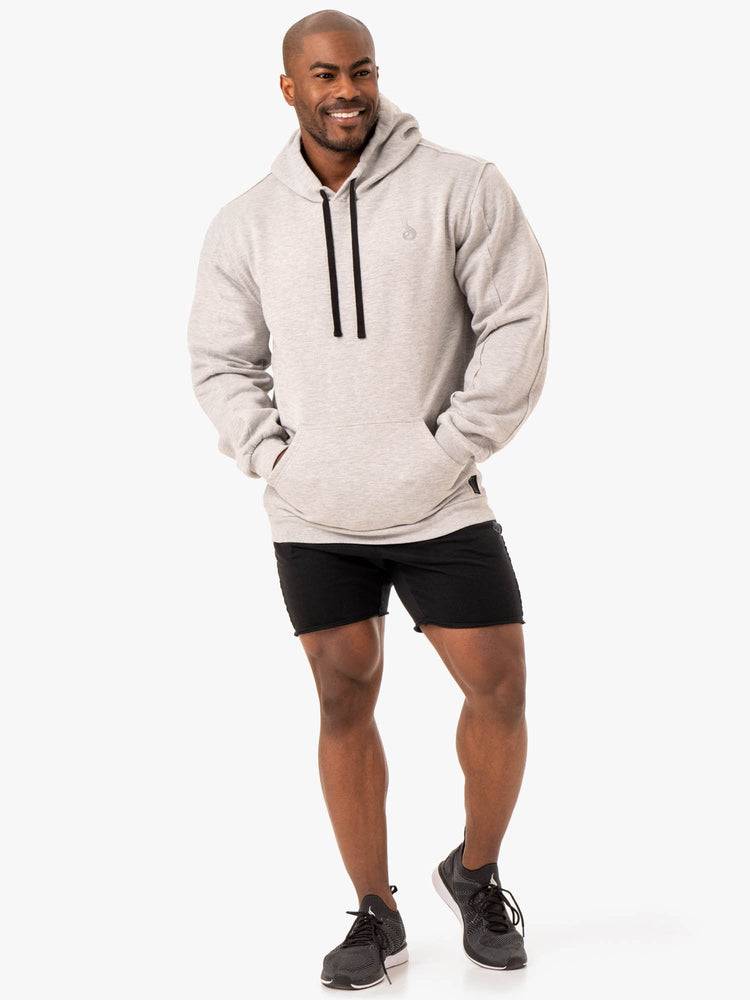 Ryderwear Men Hoodie Force Pullover Men's Hoodie Grey Marl | CA2688XF