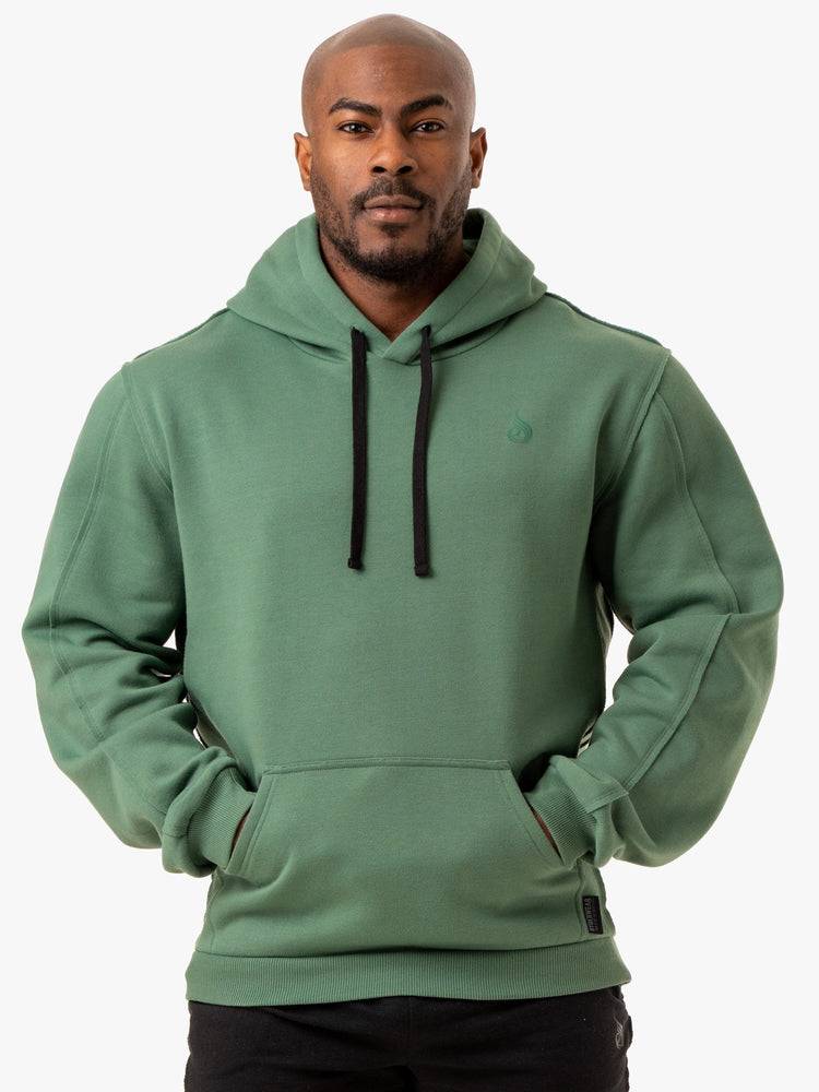 Ryderwear Men Hoodie Force Pullover Men's Hoodie Green | CA2691KI