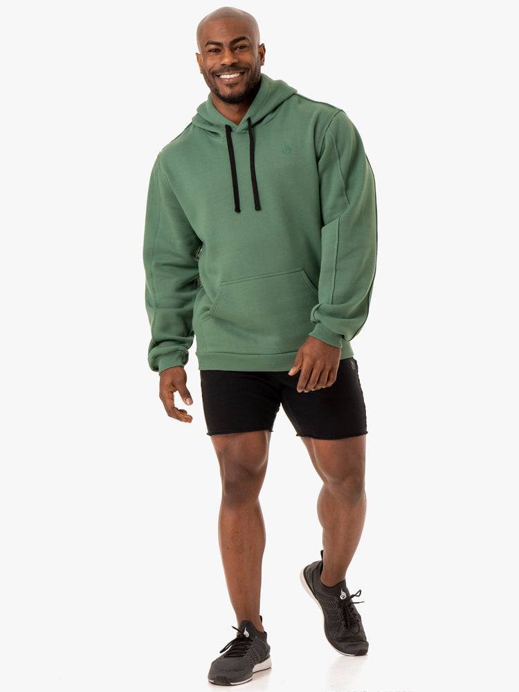 Ryderwear Men Hoodie Force Pullover Men's Hoodie Green | CA2691KI