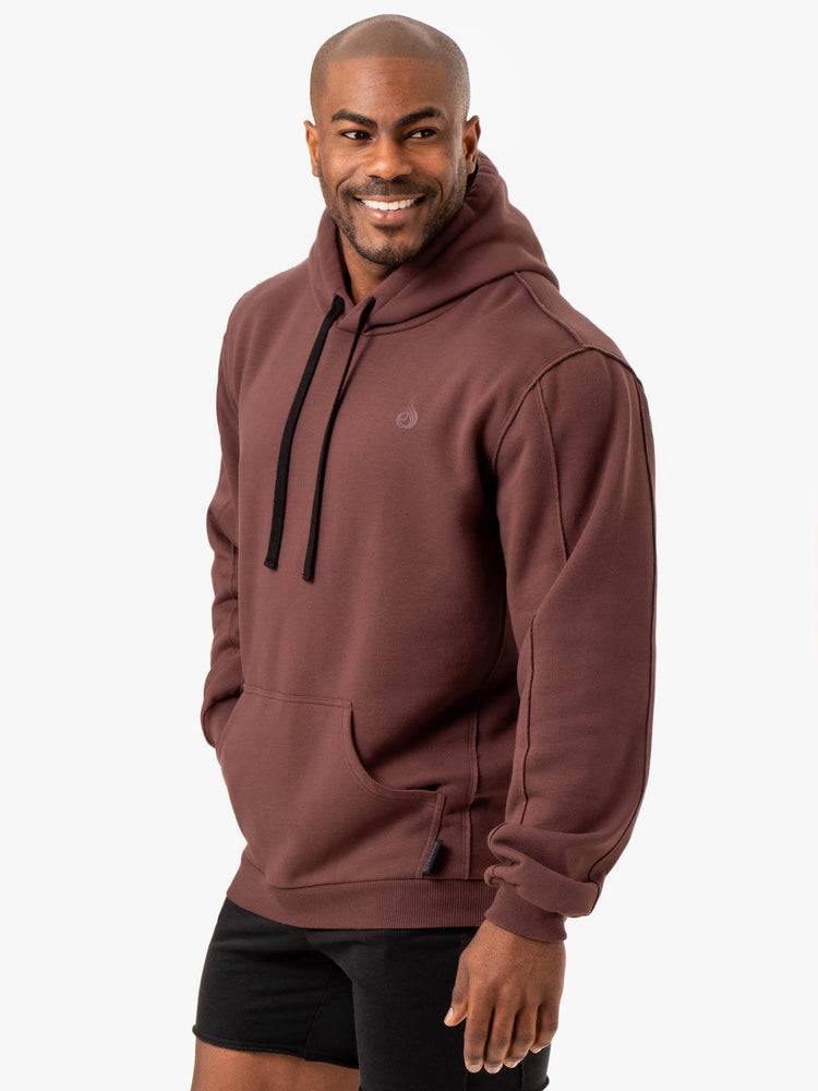 Ryderwear Men Hoodie Force Pullover Men's Hoodie Brick | CA2692JJ