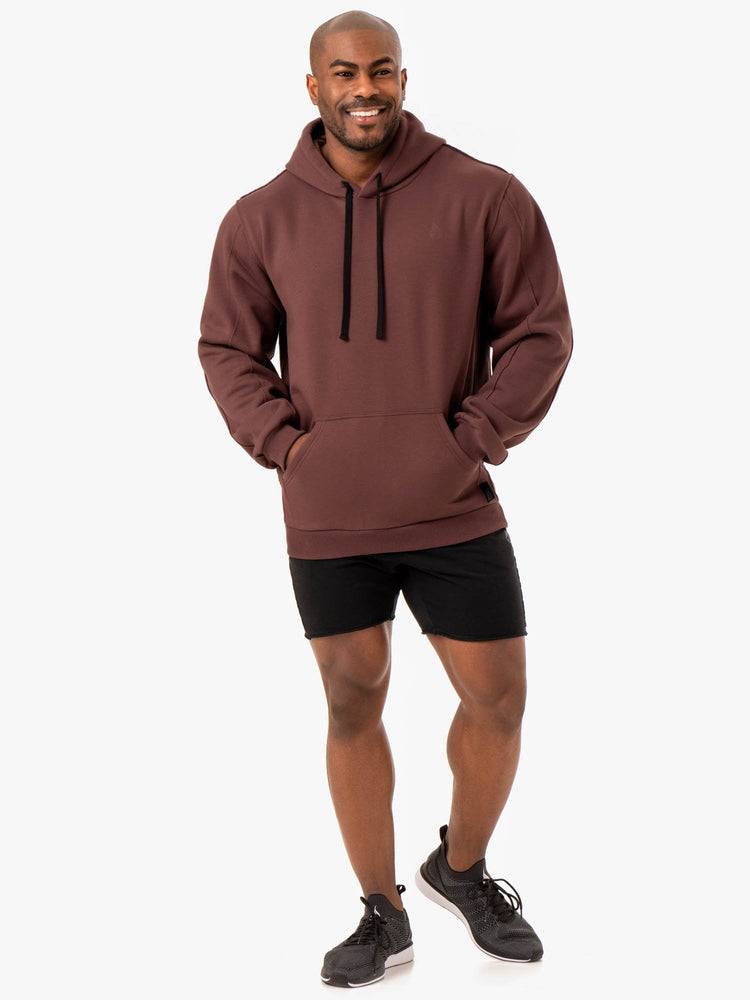 Ryderwear Men Hoodie Force Pullover Men's Hoodie Brick | CA2692JJ