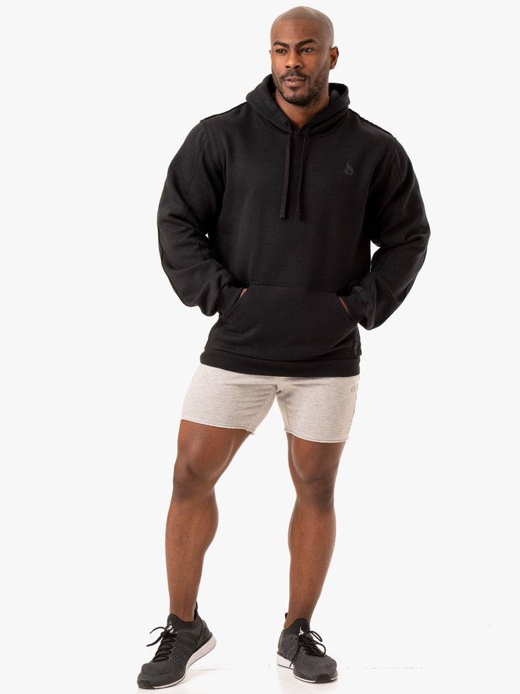 Ryderwear Men Hoodie Force Pullover Men's Hoodie Black | CA2693HK