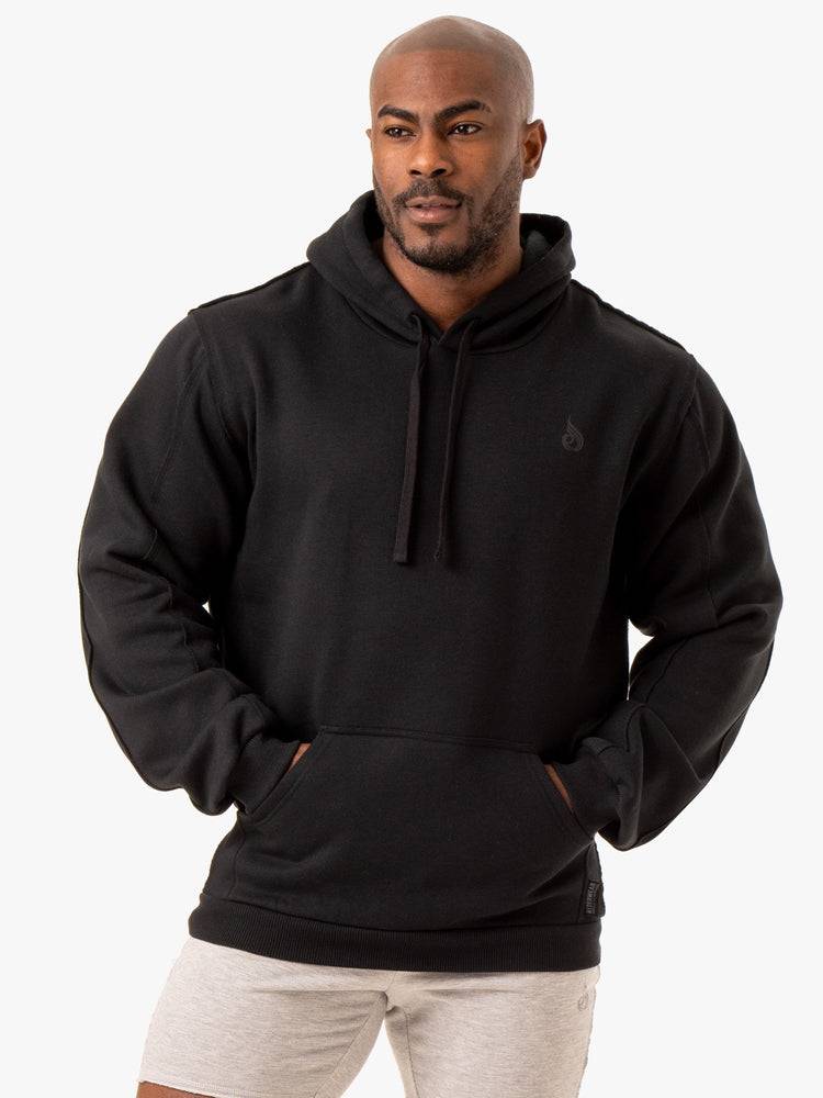 Ryderwear Men Hoodie Force Pullover Men\'s Hoodie Black | CA2693HK