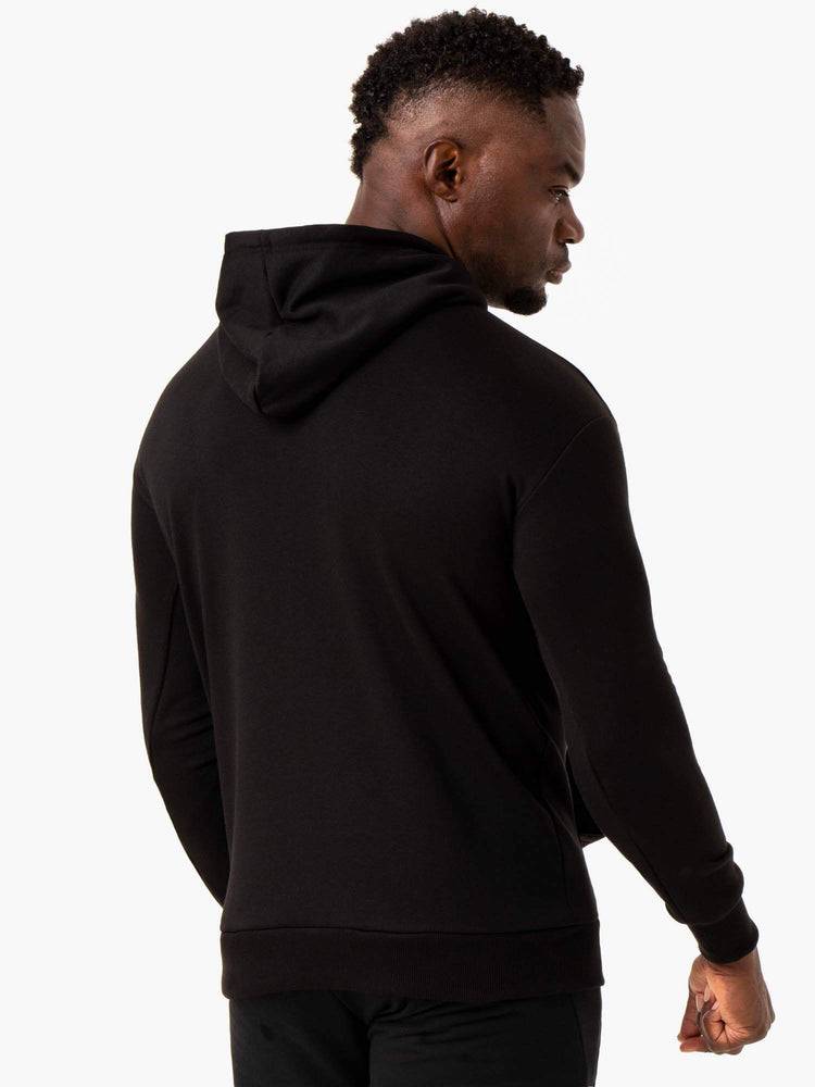 Ryderwear Men Hoodie Impact Pullover Men's Hoodie Black | CA2687CE