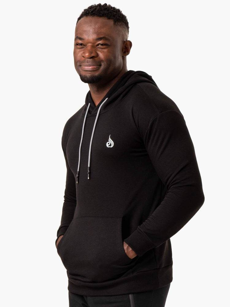 Ryderwear Men Hoodie Impact Pullover Men's Hoodie Black | CA2687CE