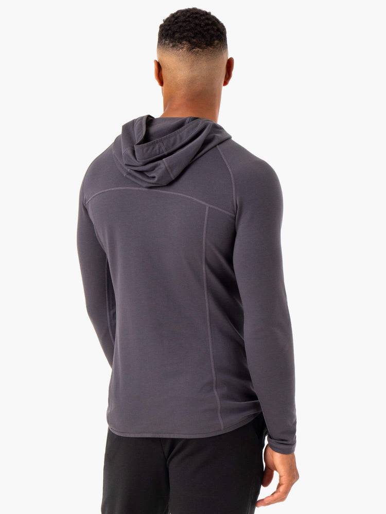 Ryderwear Men Hoodie Optimal Pullover Men's Hoodie Charcoal | CA2685BC