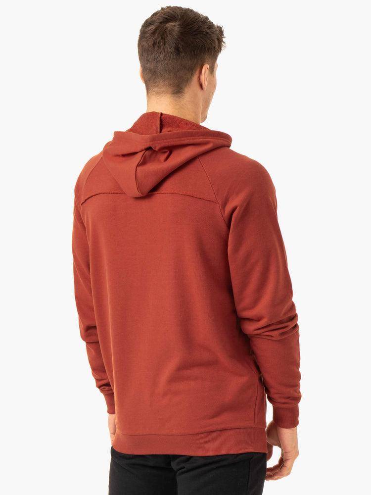 Ryderwear Men Hoodie Pursuit Zip Up Men's Hoodie Red Clay | CA2682QZ