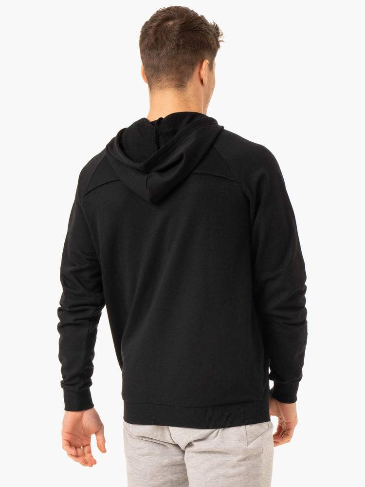 Ryderwear Men Hoodie Pursuit Zip Up Men's Hoodie Black | CA2684NB