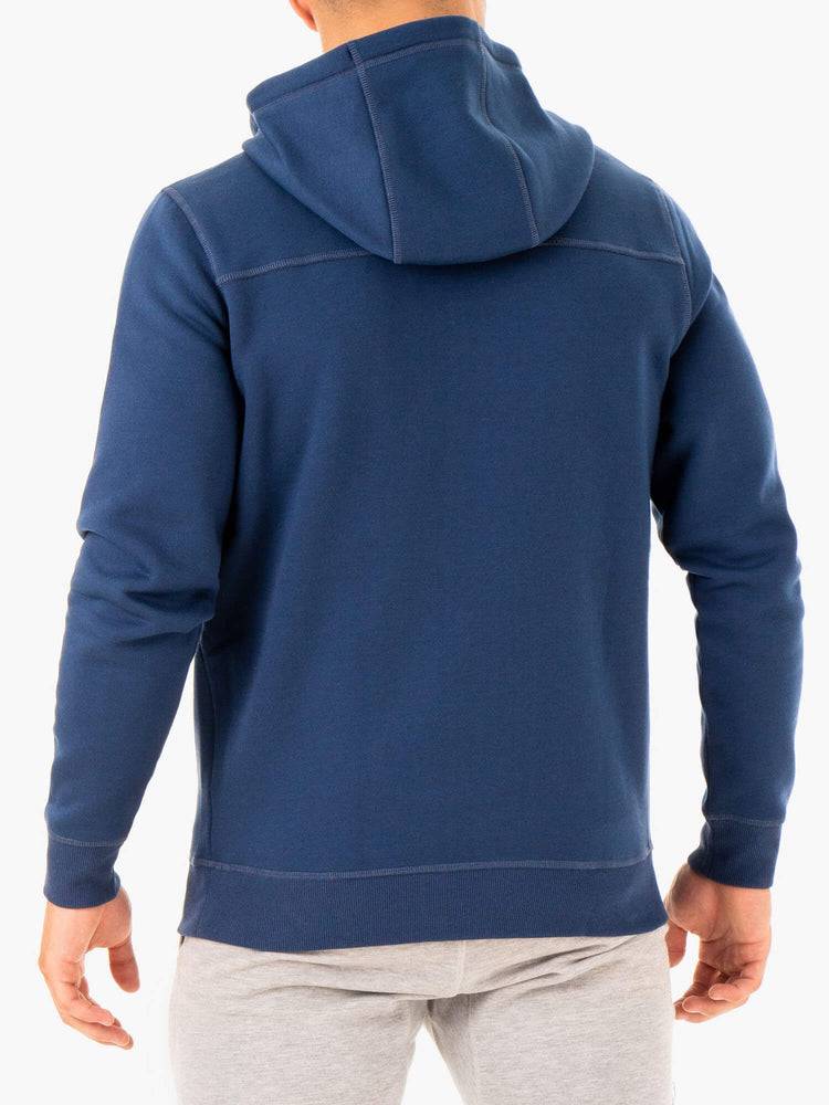 Ryderwear Men Hoodie Recharge Zip Up Men's Hoodie Blue | CA2676UT