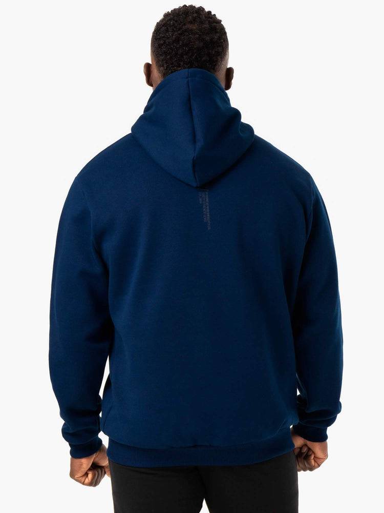 Ryderwear Men Hoodie Reset Pullover Men's Hoodie Blue | CA2670DN