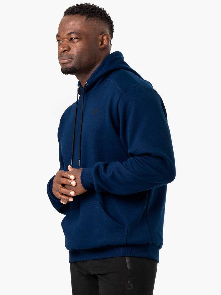 Ryderwear Men Hoodie Reset Pullover Men's Hoodie Blue | CA2670DN