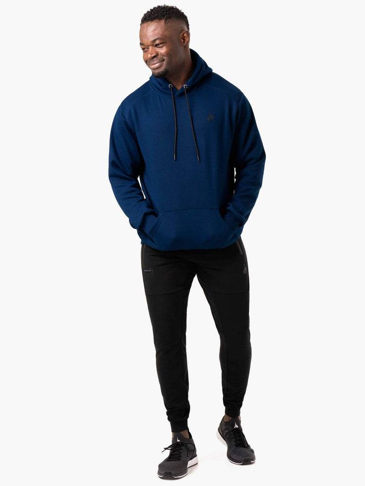 Ryderwear Men Hoodie Reset Pullover Men's Hoodie Blue | CA2670DN