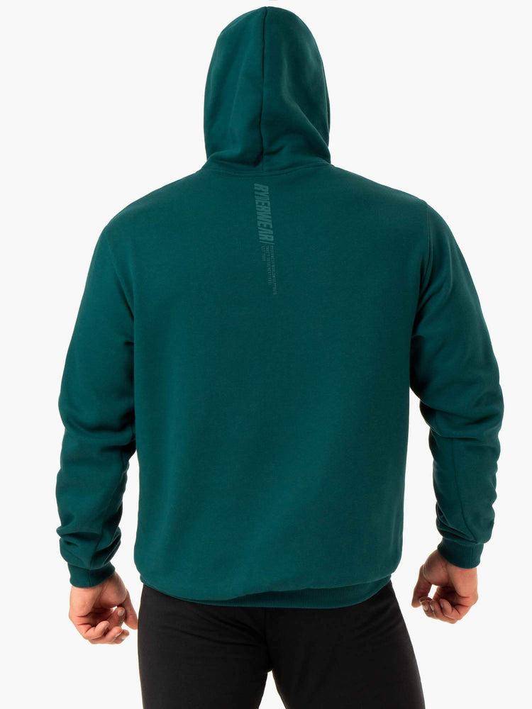 Ryderwear Men Hoodie Reset Pullover Men's Hoodie Emerald | CA2671SO