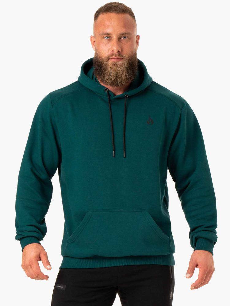 Ryderwear Men Hoodie Reset Pullover Men's Hoodie Emerald | CA2671SO