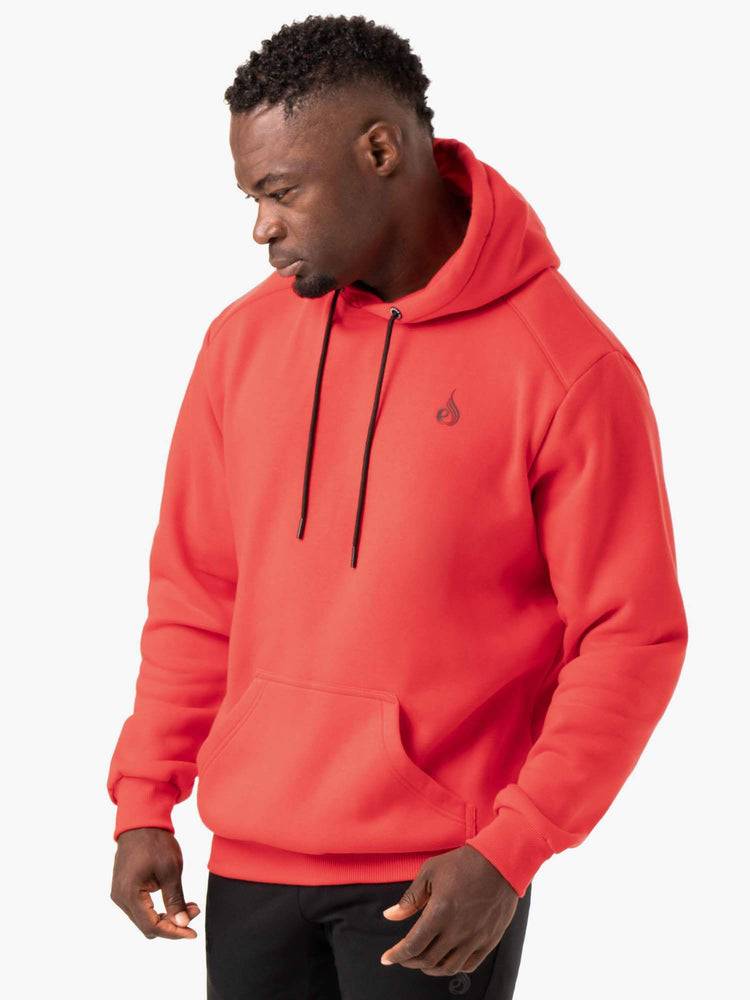 Ryderwear Men Hoodie Reset Pullover Men's Hoodie Red | CA2672AP