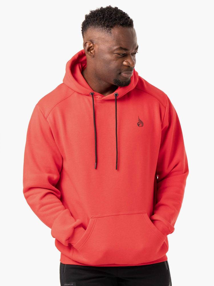 Ryderwear Men Hoodie Reset Pullover Men\'s Hoodie Red | CA2672AP