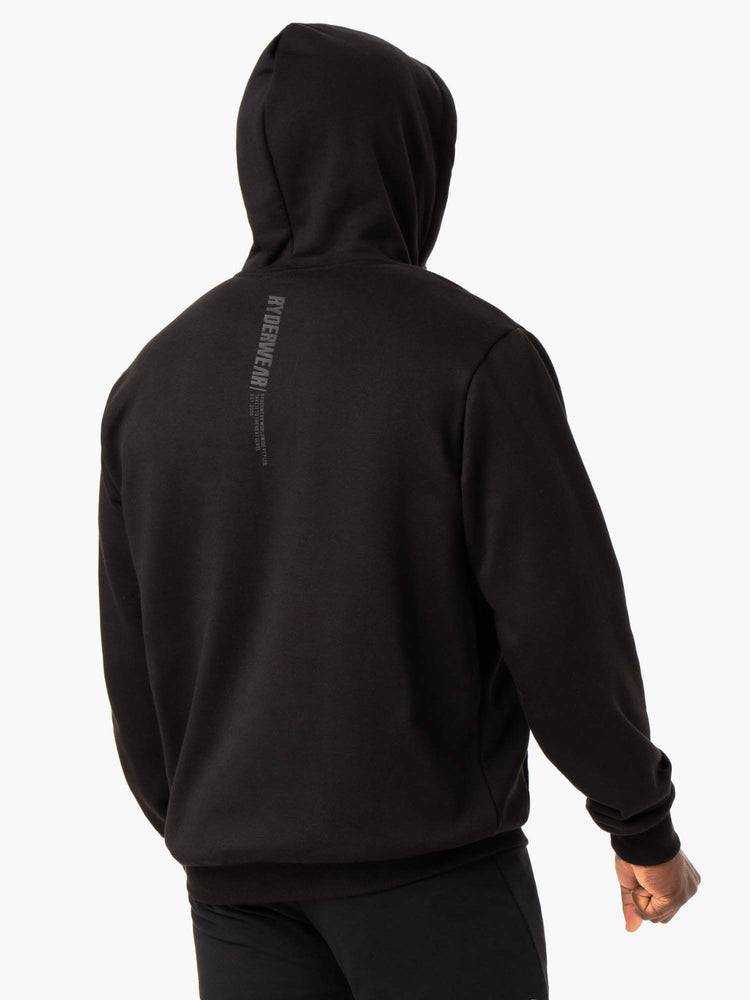 Ryderwear Men Hoodie Reset Pullover Men's Hoodie Black | CA2674OR