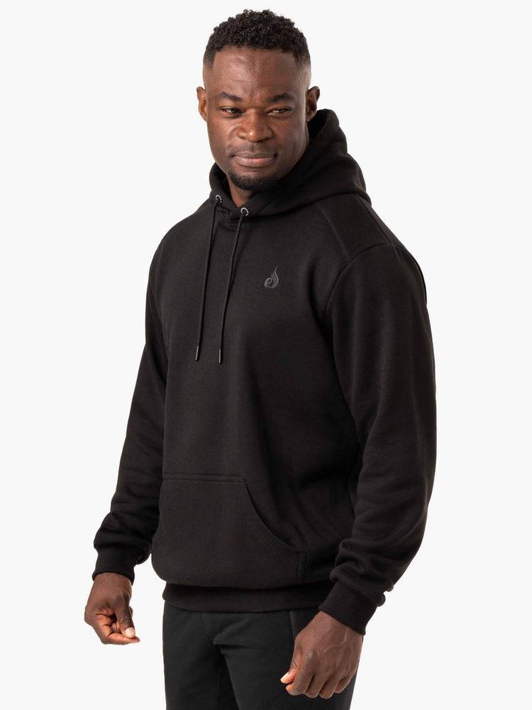 Ryderwear Men Hoodie Reset Pullover Men's Hoodie Black | CA2674OR