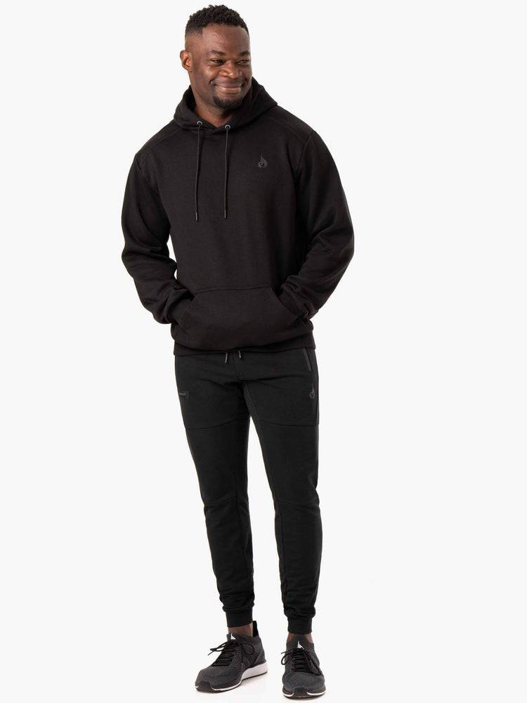 Ryderwear Men Hoodie Reset Pullover Men's Hoodie Black | CA2674OR