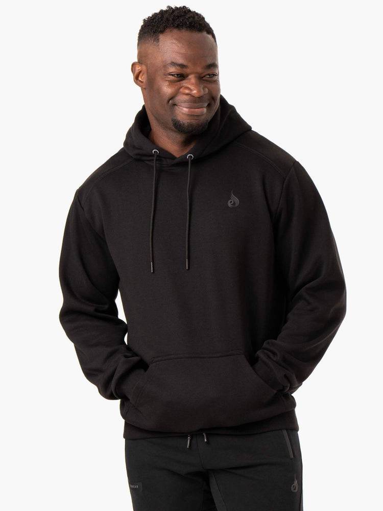 Ryderwear Men Hoodie Reset Pullover Men\'s Hoodie Black | CA2674OR