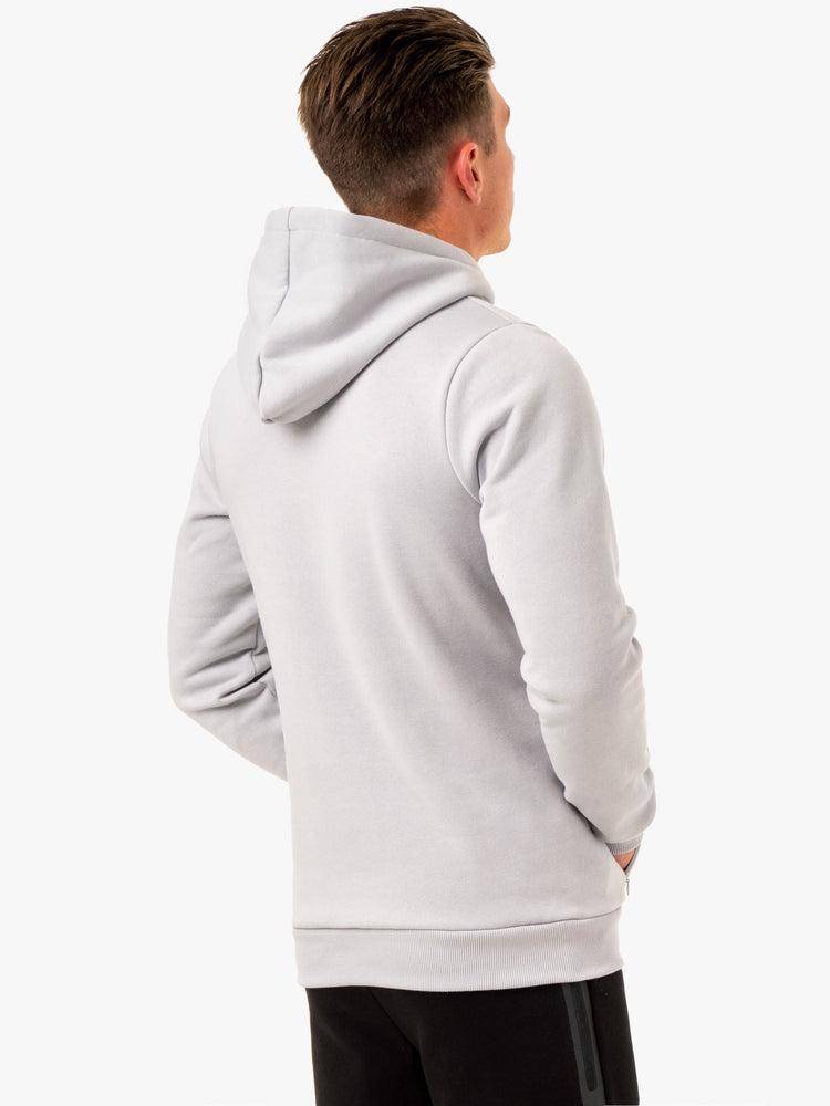 Ryderwear Men Hoodie Restore Pullover Men's Hoodie Snow Grey | CA2665KI