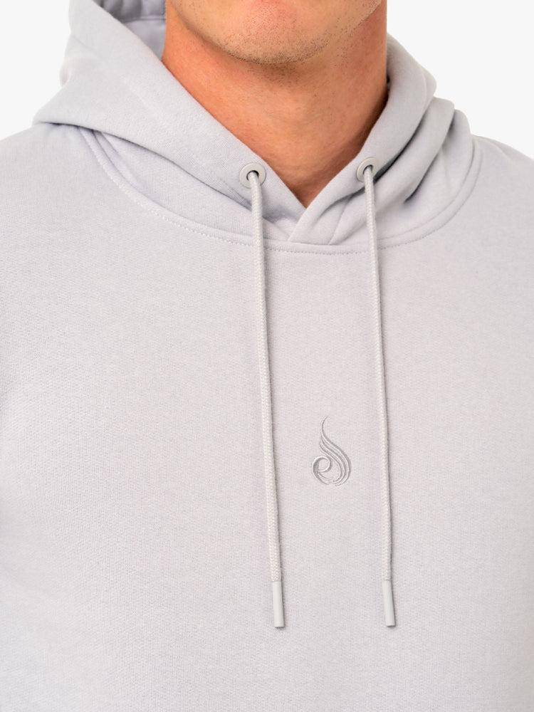 Ryderwear Men Hoodie Restore Pullover Men's Hoodie Snow Grey | CA2665KI