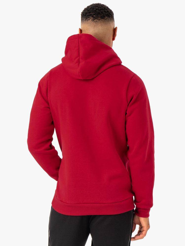 Ryderwear Men Hoodie Restore Pullover Men's Hoodie Burgundy | CA2666JJ