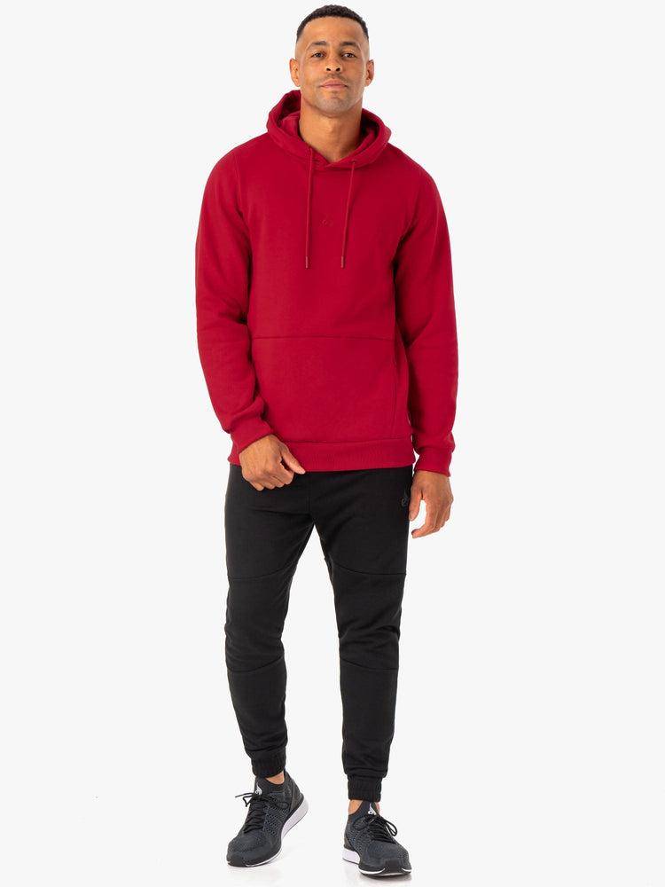 Ryderwear Men Hoodie Restore Pullover Men's Hoodie Burgundy | CA2666JJ