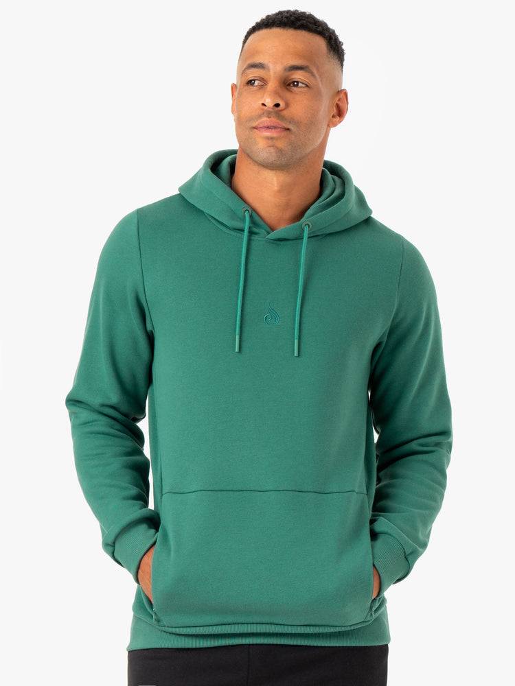 Ryderwear Men Hoodie Restore Pullover Men's Hoodie Green | CA2667HK