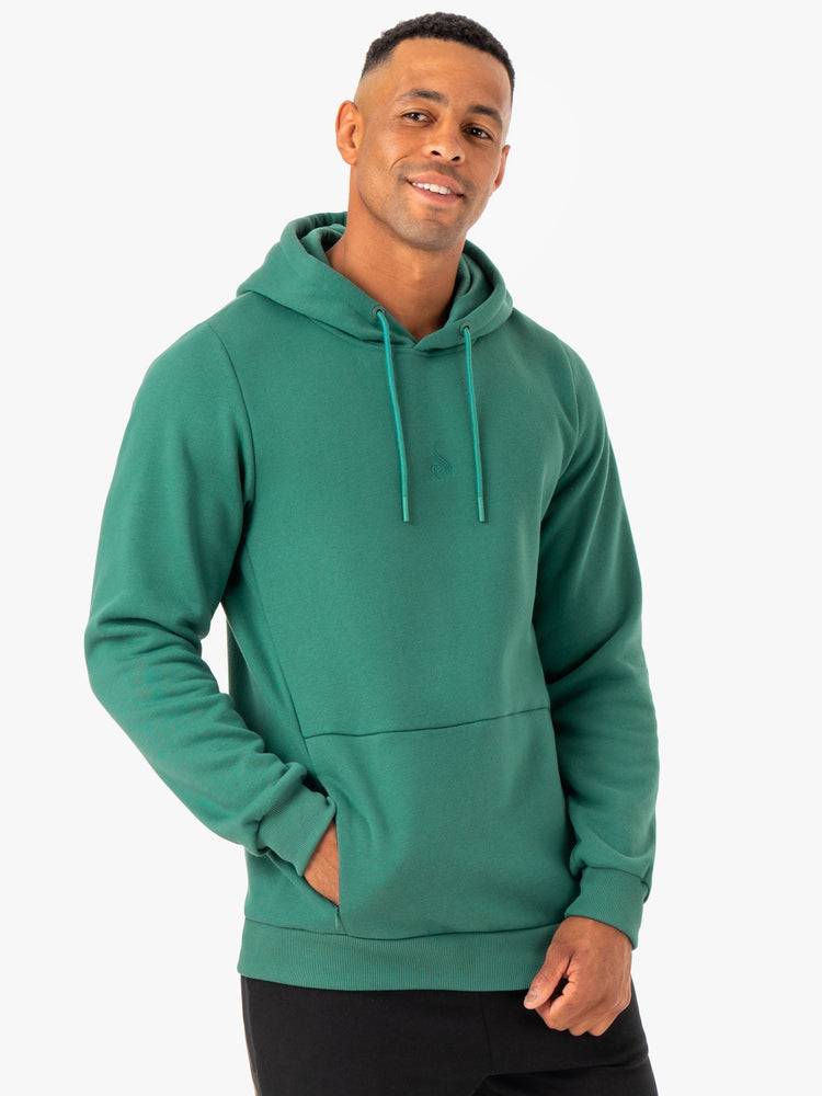 Ryderwear Men Hoodie Restore Pullover Men\'s Hoodie Green | CA2667HK