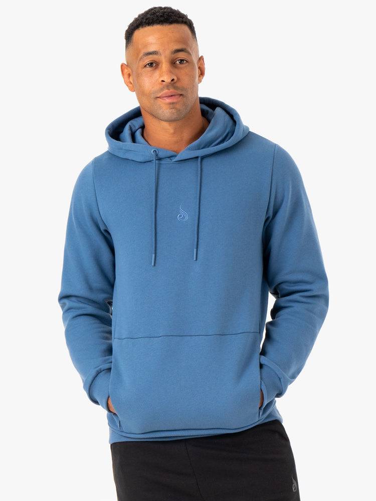 Ryderwear Men Hoodie Restore Pullover Men's Hoodie Blue | CA2668GL