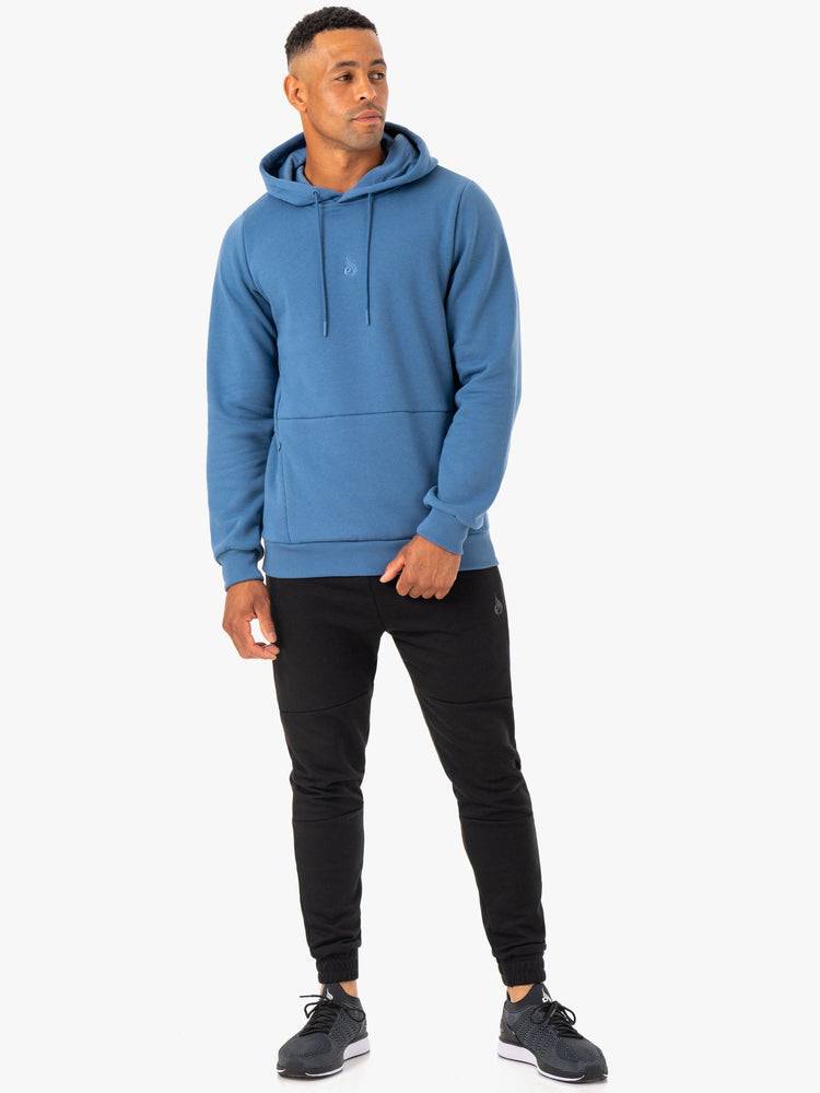 Ryderwear Men Hoodie Restore Pullover Men's Hoodie Blue | CA2668GL