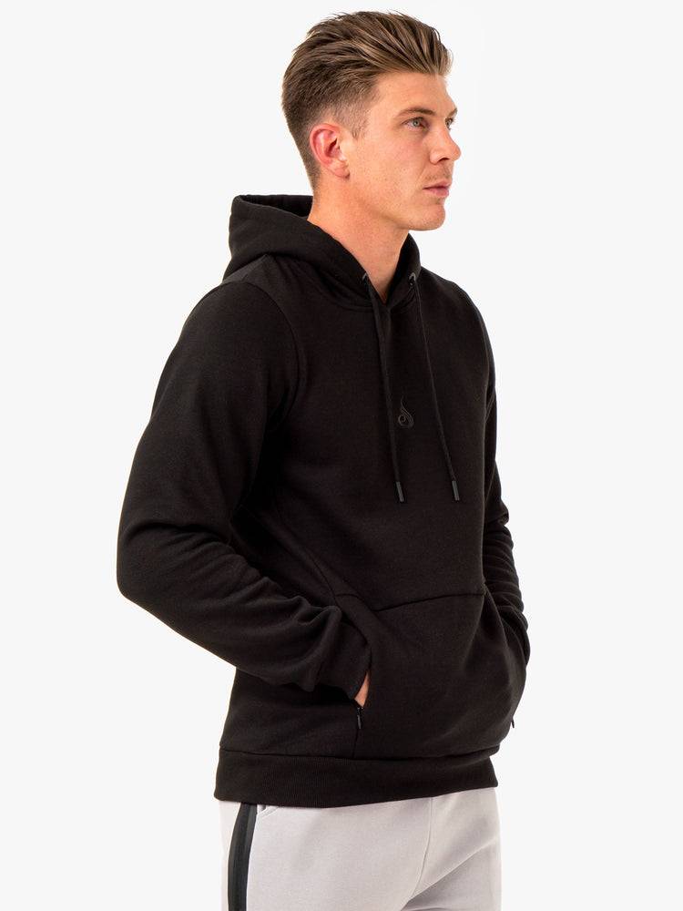 Ryderwear Men Hoodie Restore Pullover Men's Hoodie Black | CA2669FM