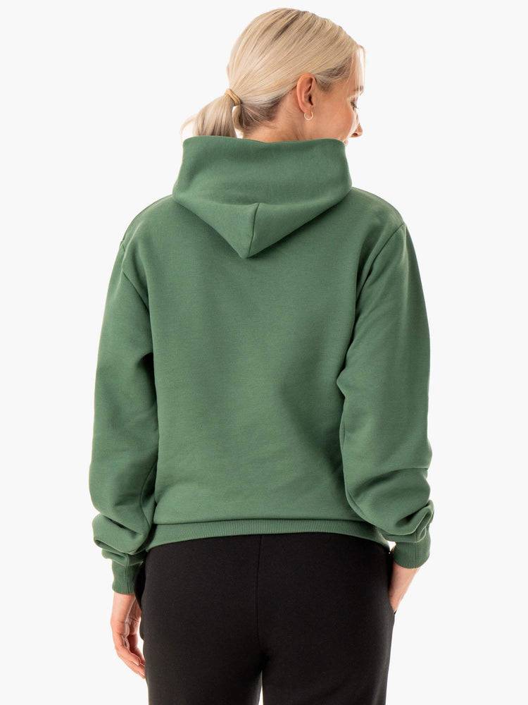 Ryderwear Men Hoodie Unisex Pullover Men's Hoodie Forest Green | CA2658NB