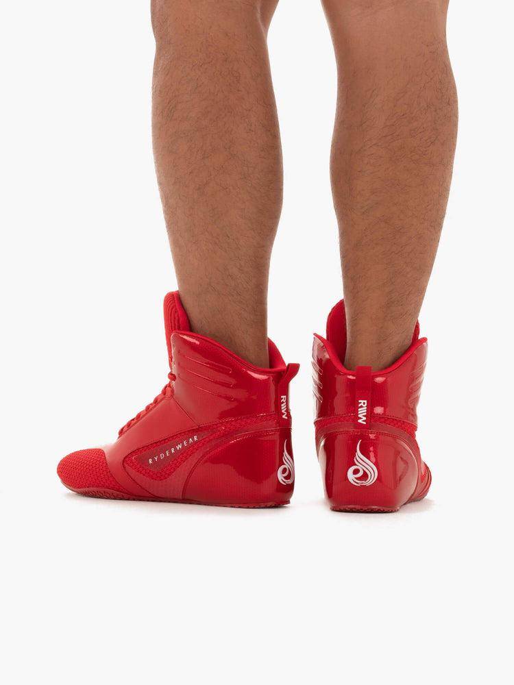 Ryderwear Men Shoes D-Mak Carbon Fibre Men's Shoes Red | CA2578IS