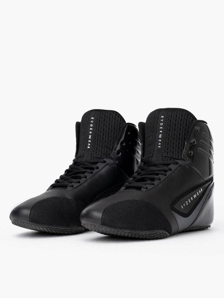 Ryderwear Men Shoes D-Mak Carbon Fibre Men's Shoes Black | CA2579UT