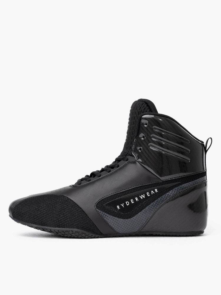 Ryderwear Men Shoes D-Mak Carbon Fibre Men's Shoes Black | CA2579UT