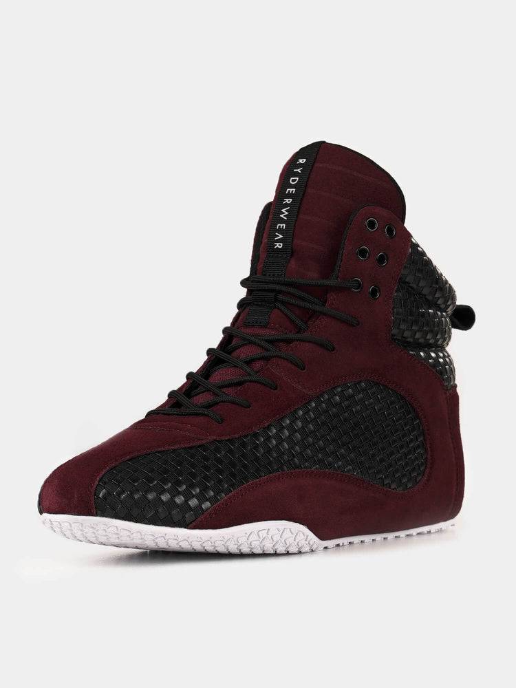 Ryderwear Men Shoes D-Mak Carbon Men's Shoes Burgundy | CA2580YU