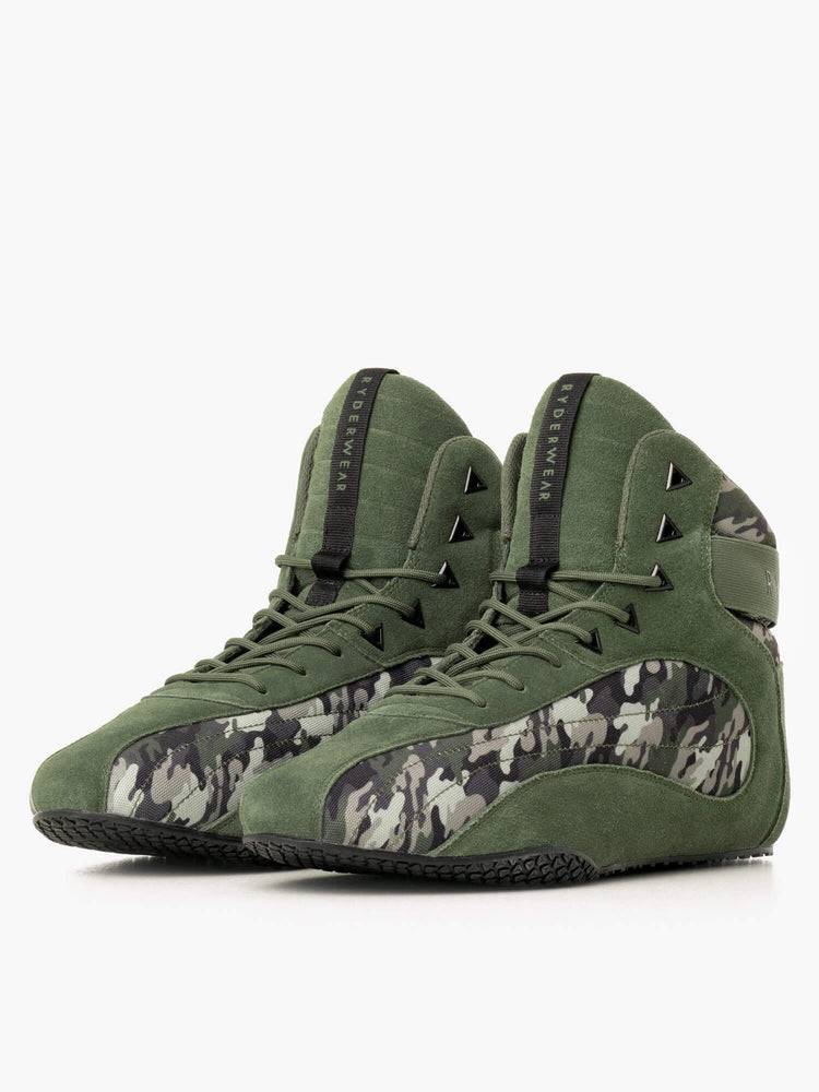 Ryderwear Men Shoes D-Mak II Men's Shoes Green Camo | CA2571GL