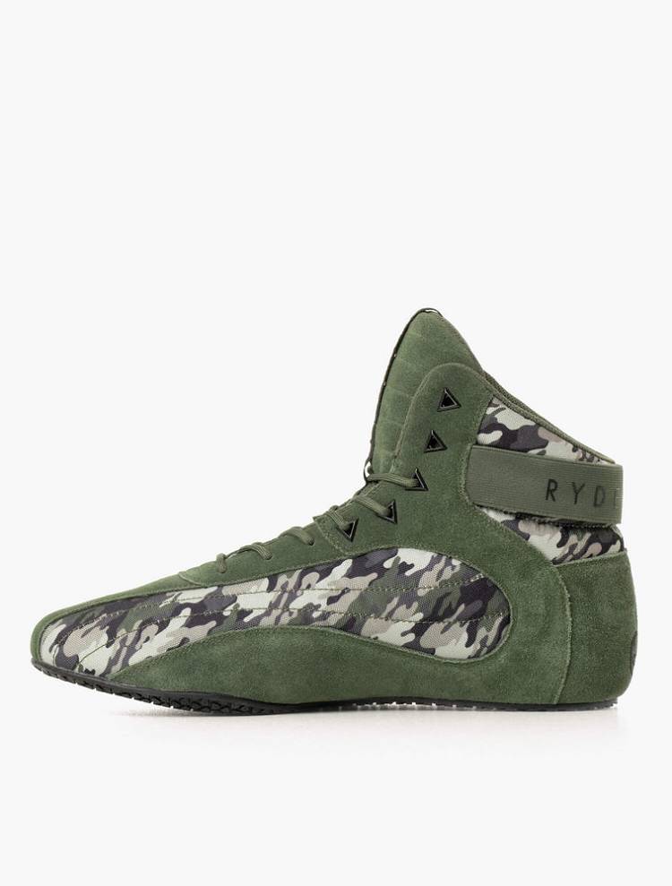 Ryderwear Men Shoes D-Mak II Men's Shoes Green Camo | CA2571GL