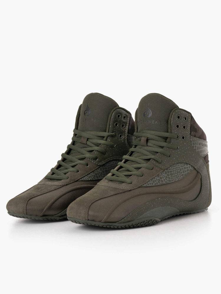 Ryderwear Men Shoes D-Mak Rapid Men's Shoes Khaki | CA2565XF