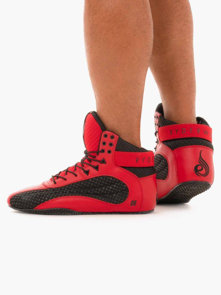 Ryderwear Men Shoes D-Mak Rogue Men's Shoes Red | CA2559QZ